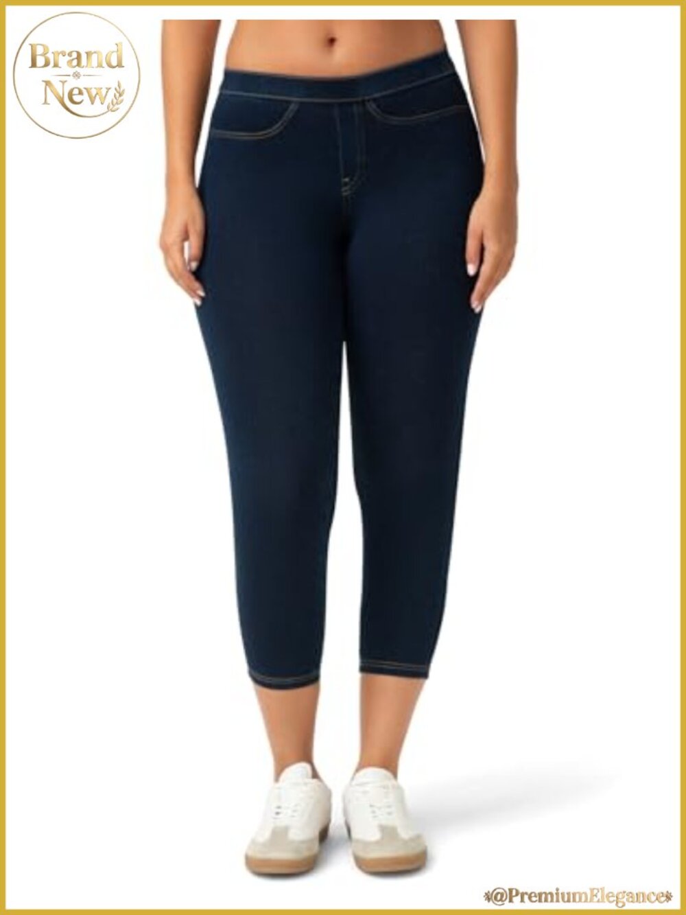 Women's High Waisted Jeggings Denim Leggings with Pockets